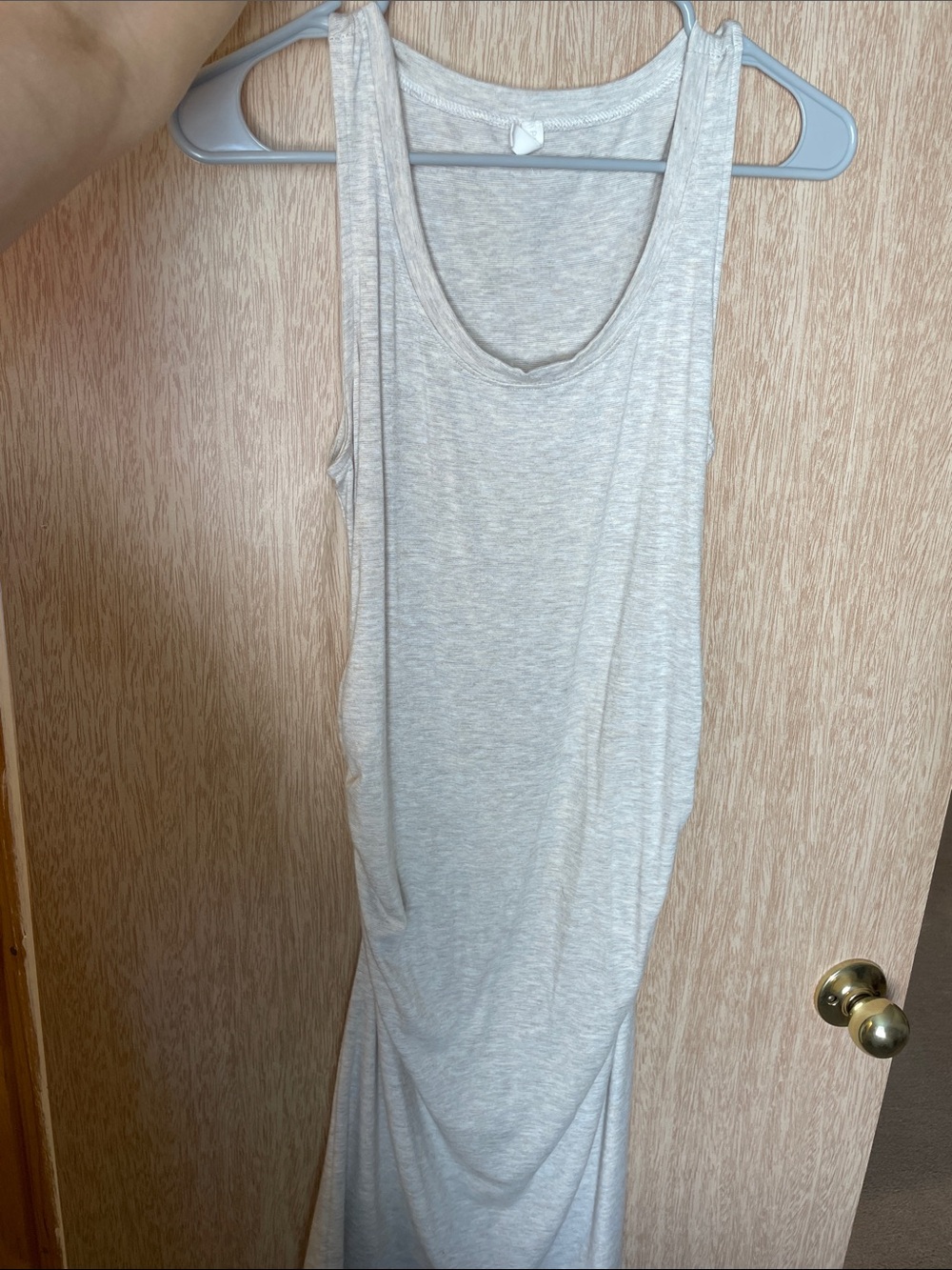 Pinkblush beige Sleeveless Tank maternity Dress